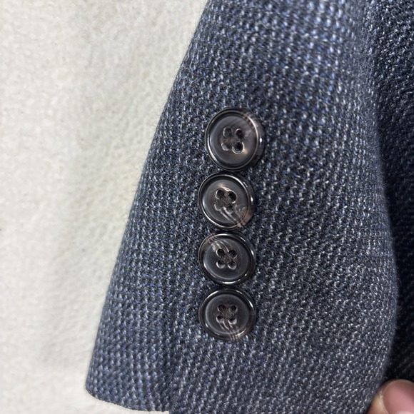 Lauren Ralph Lauren Mens 48R Blazer Sport Coat 100% Wool Mini Herringbone - Picture 6 of 10